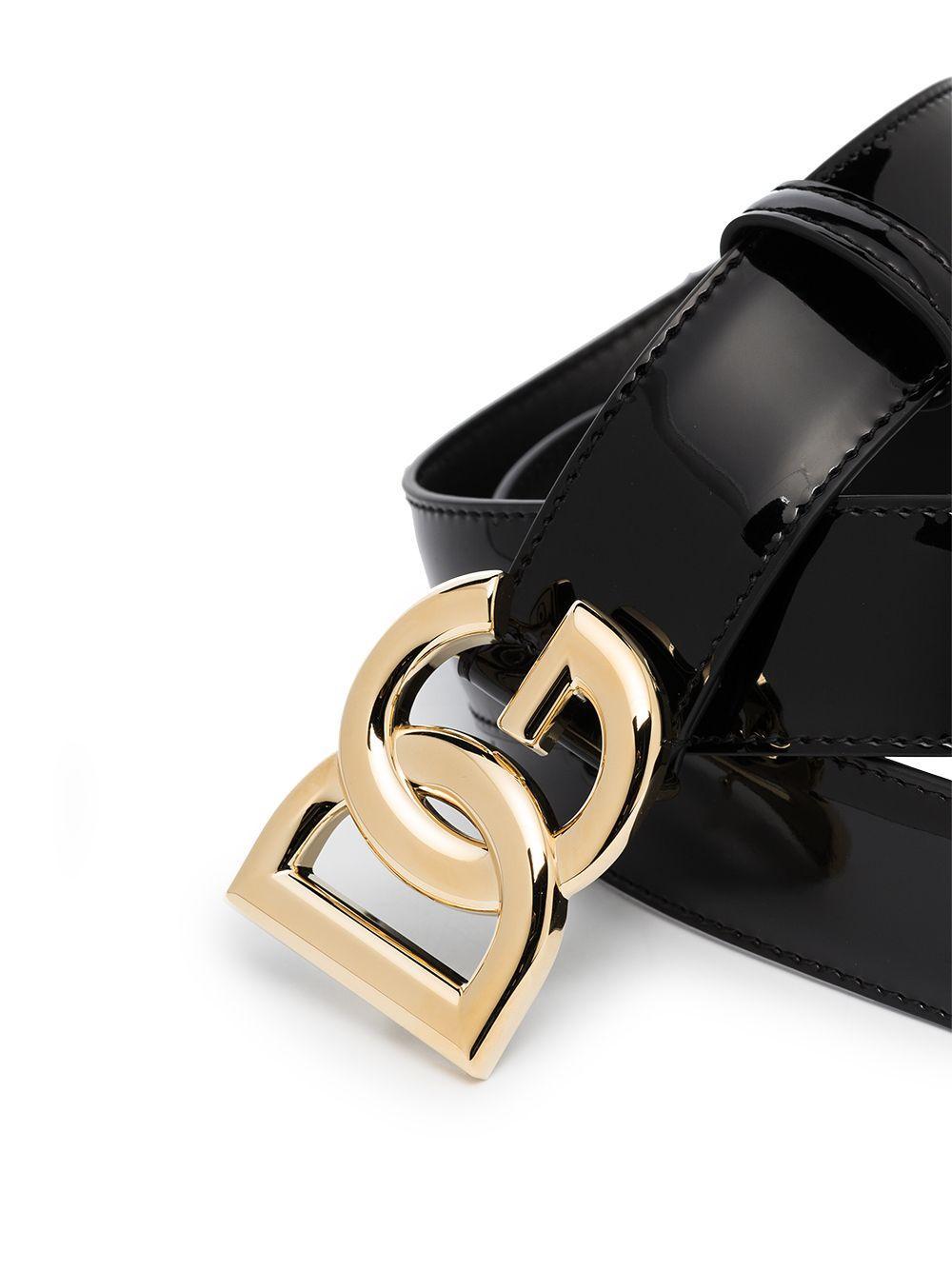 DG logo leather belt Product Image