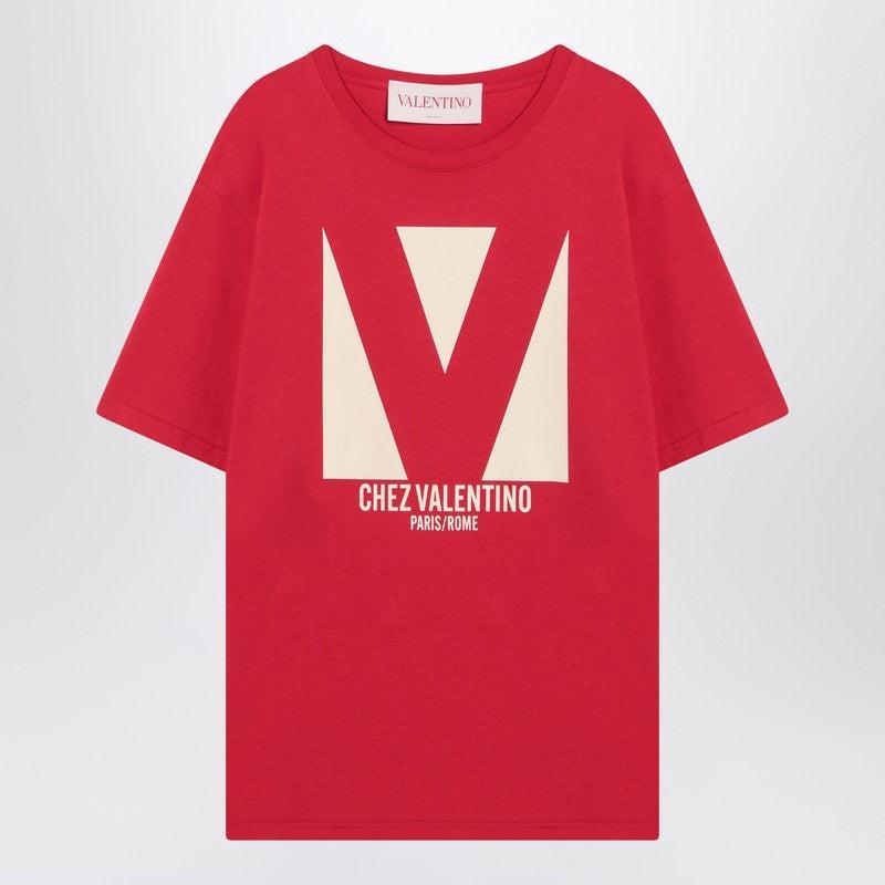 VALENTINO T-shirt Logo In Red Product Image