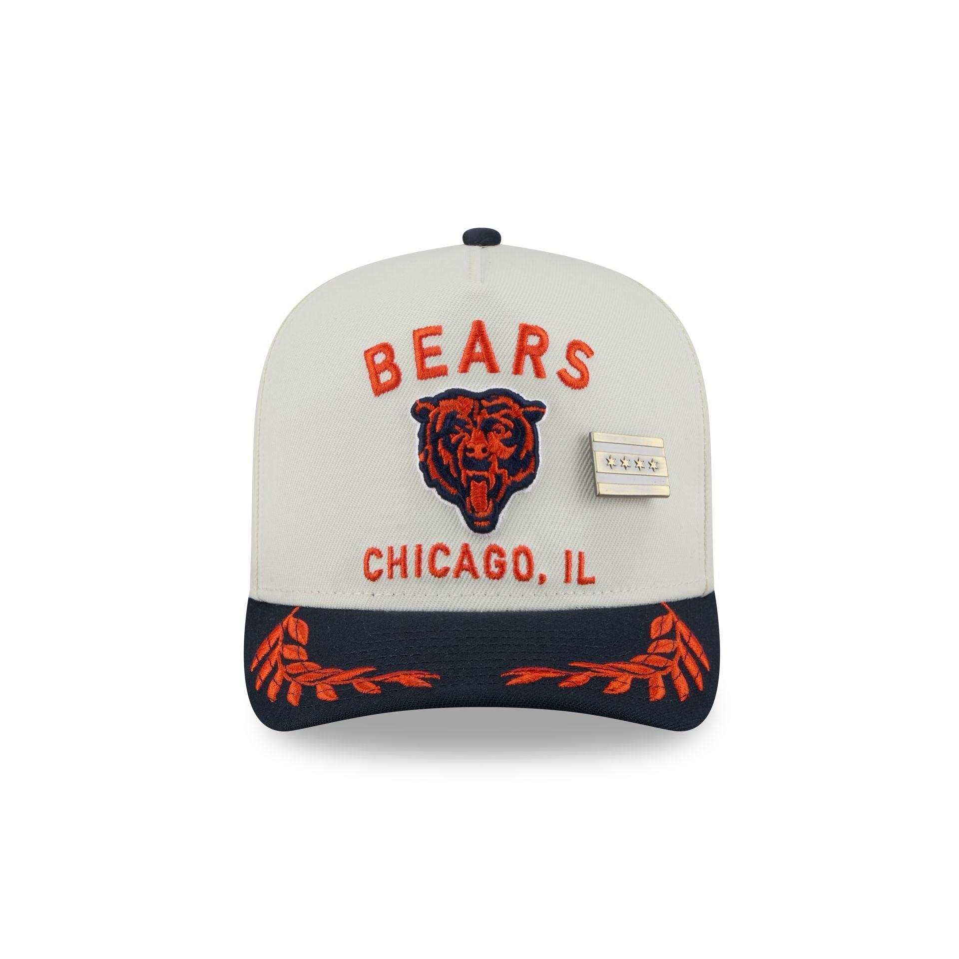 Chicago Bears 2025 Draft Black 59FIFTY A-Frame Fitted Hat Male Product Image