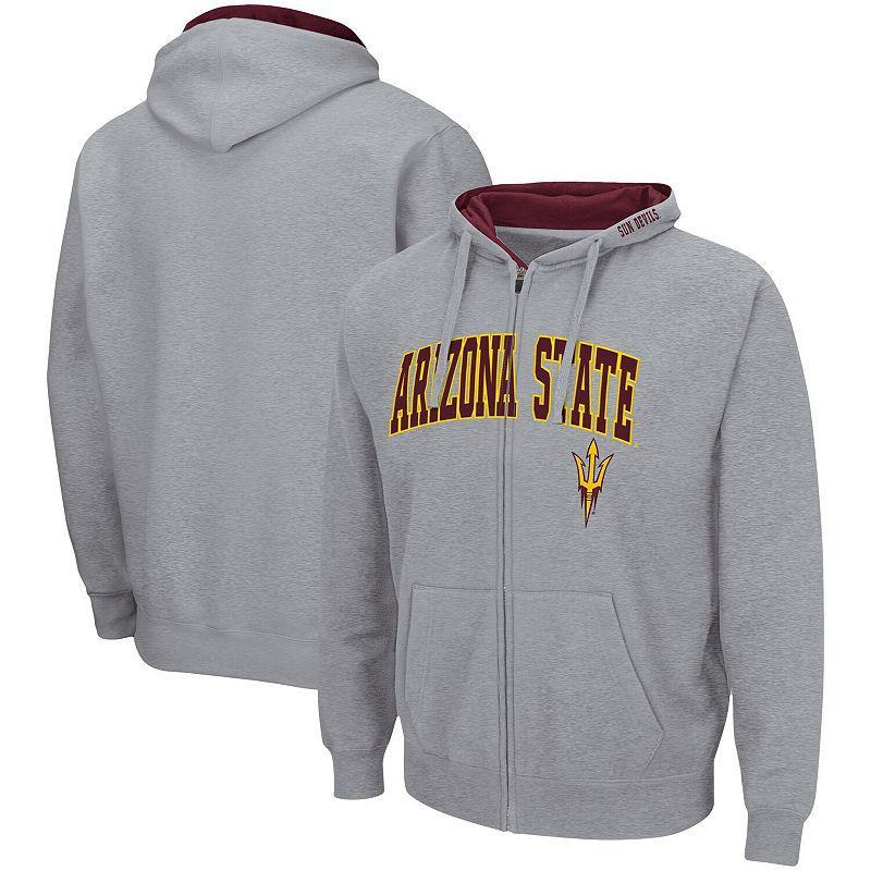 Mens Colosseum Minnesota en Gophers Arch & Logo 3.0 Full-Zip Hoodie Product Image