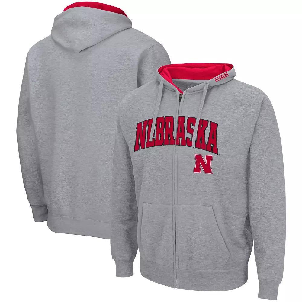 Men's Colosseum Orange Oklahoma State Cowboys Arch & Logo 3.0 Full-Zip Hoodie, Size: XL Product Image