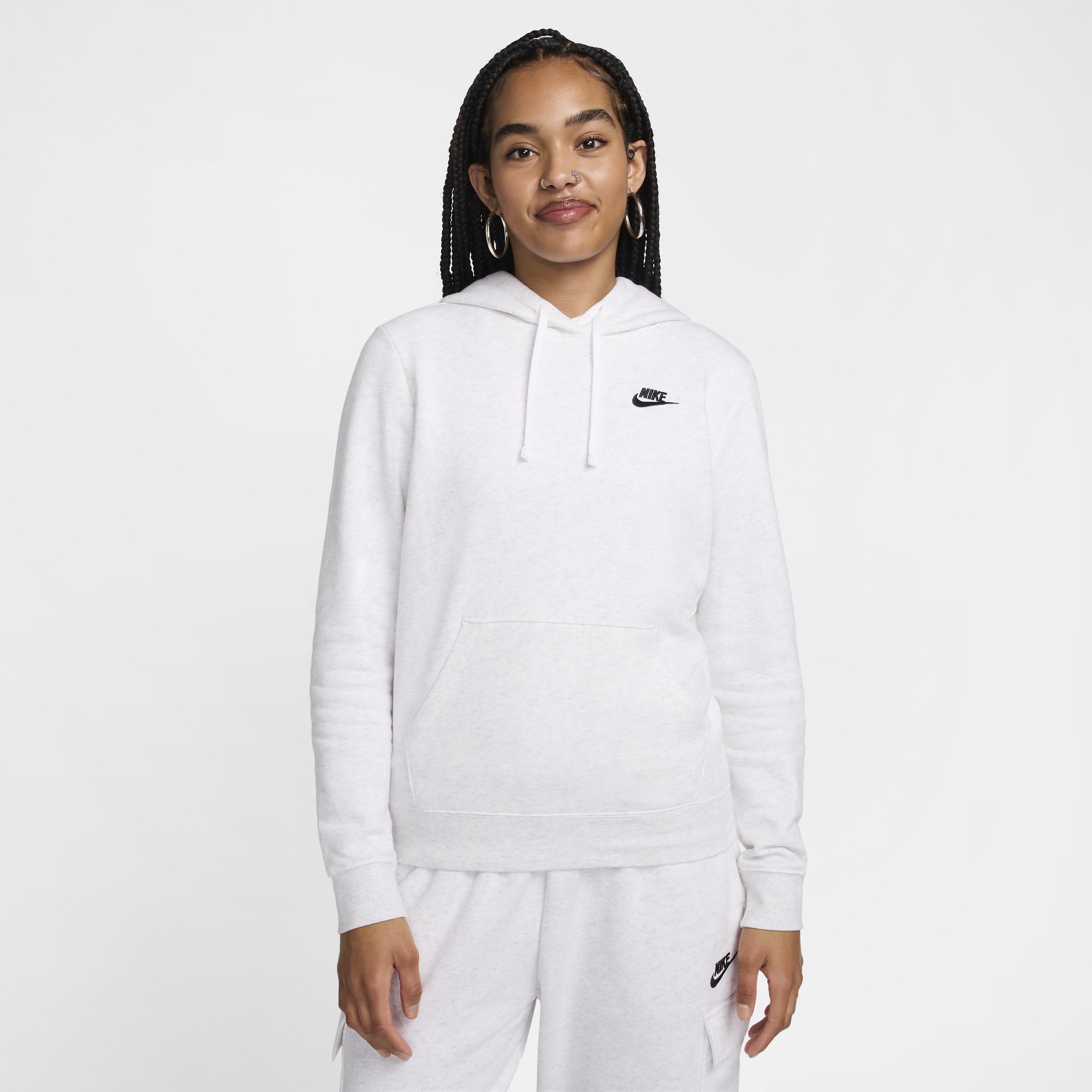 Women's Nike Sportswear Club Fleece Hoodie, Size: XS, Birch Grey Product Image