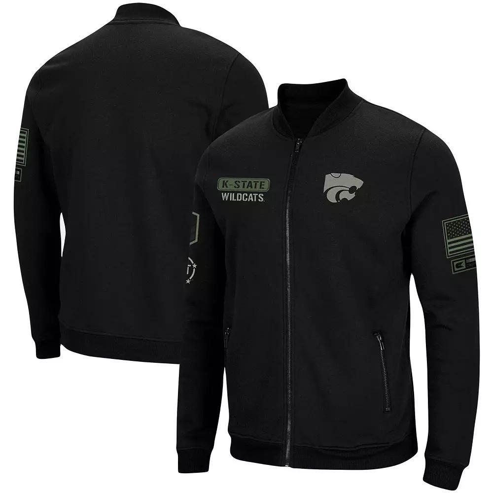 Mens Colosseum Oklahoma Sooners OHT Military Appreciation High-Speed Bomber Full-Zip Jacket Product Image