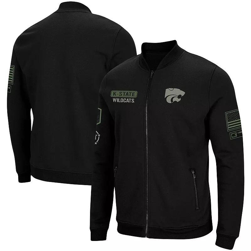 Mens Colosseum Oklahoma Sooners OHT Military Appreciation High-Speed Bomber Full-Zip Jacket Product Image