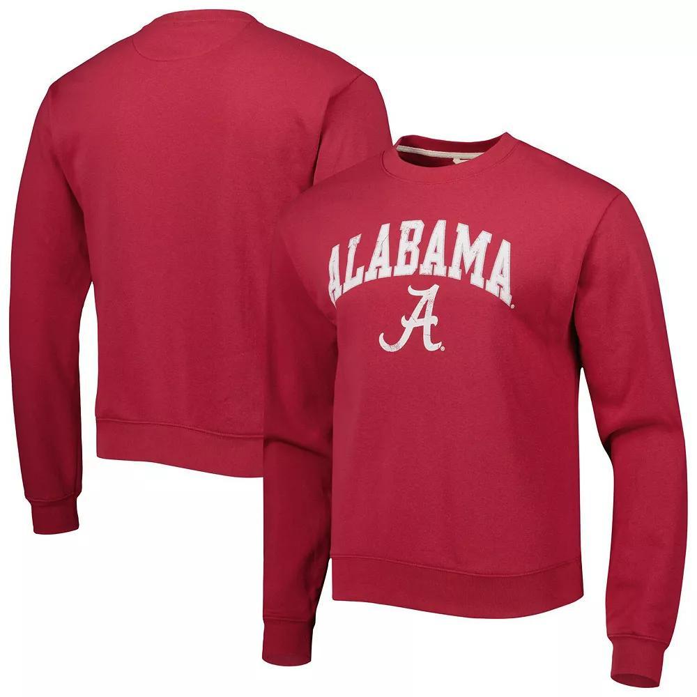 Men's League Collegiate Wear Crimson Alabama Crimson Tide 1965 Arch Essential Fleece Pullover Sweatshirt, Size: XL, Red Product Image