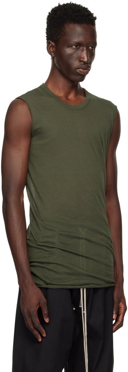 RICK OWENS Green Porterville Basic Tank Top In 75 Forest Product Image
