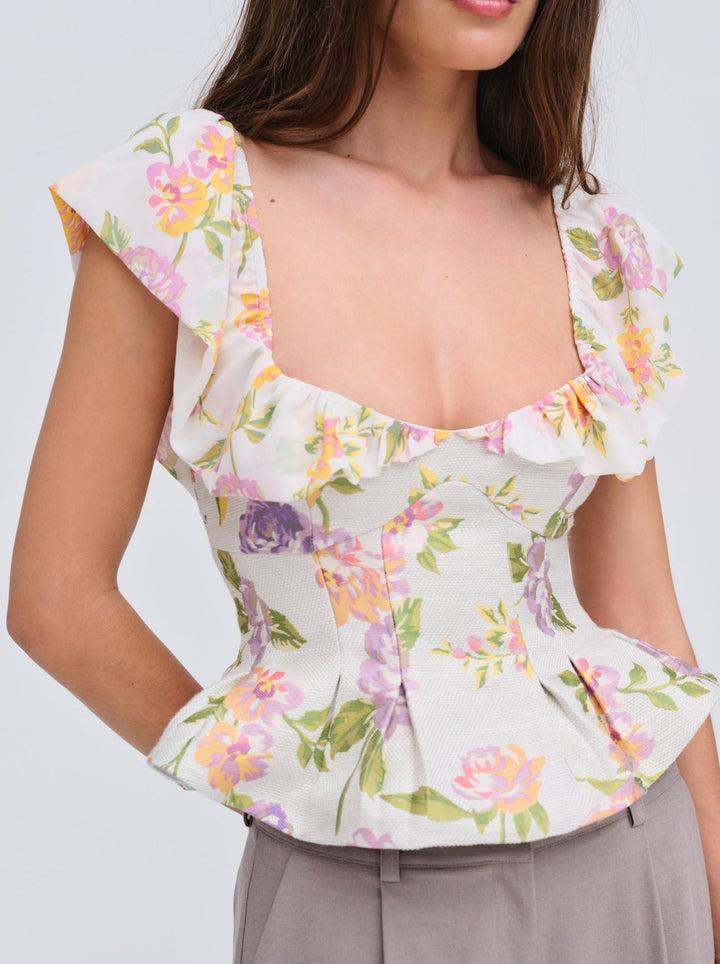 Cleodora Top — White Product Image