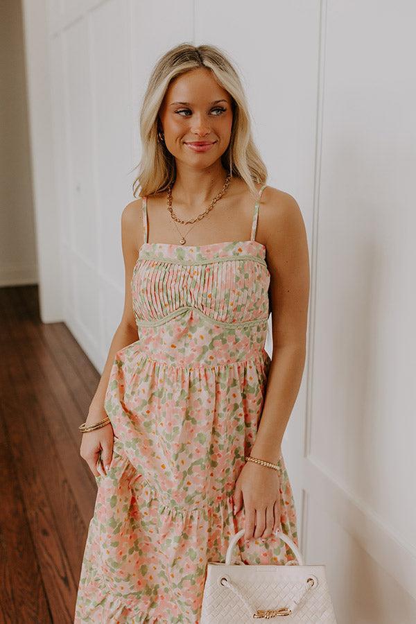 Magnolia Garden Floral Midi Dress Product Image