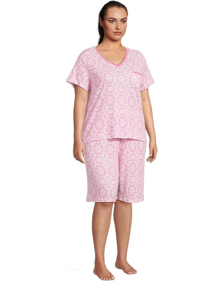 Novelty Print Short Sleeve Bermuda Set Product Image
