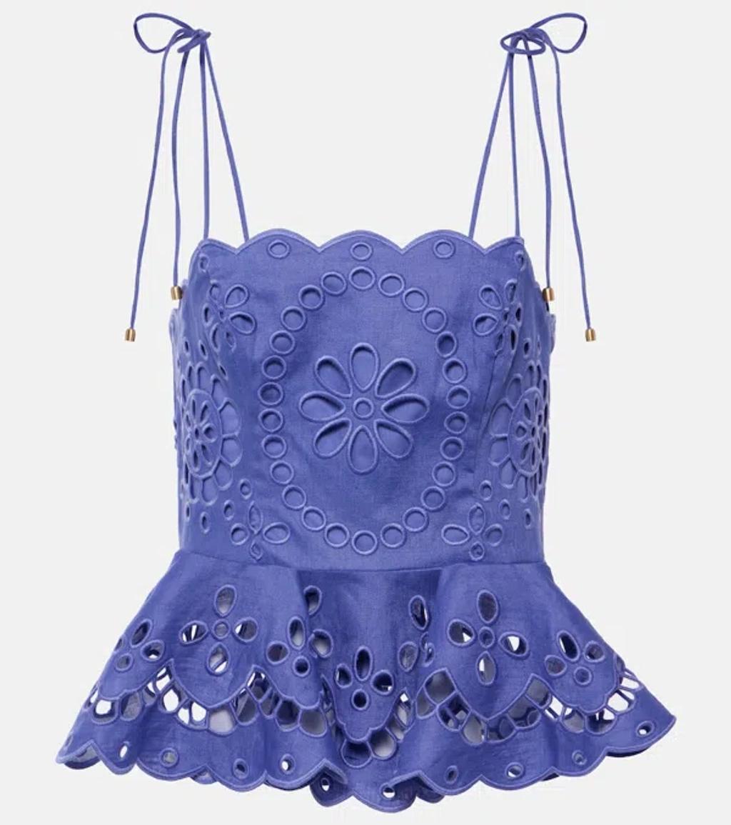 Pop broderie-anglaise tank top Product Image