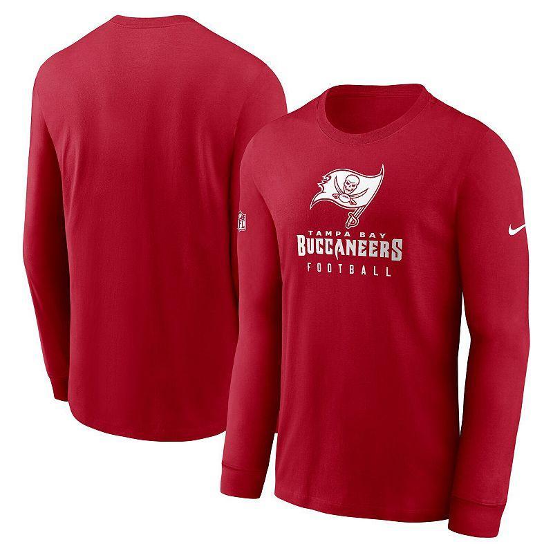 Men's Nike Anthracite Los Angeles Rams Team Slogan Long Sleeve T-Shirt, Size: 3XL, Grey Product Image