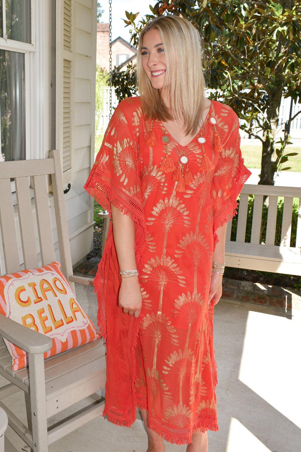 "Sunset" Foil Kaftan Product Image