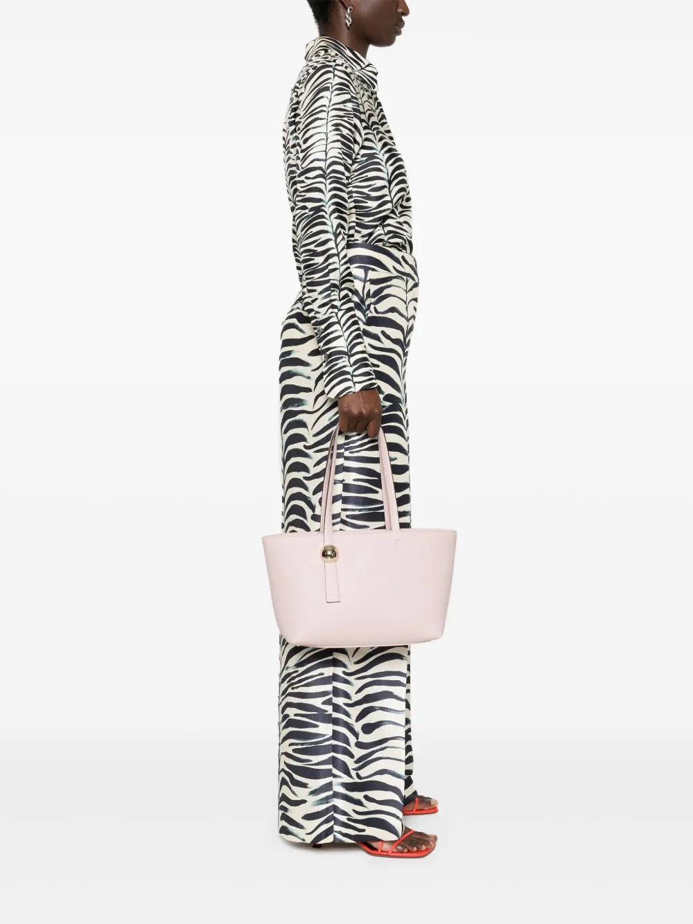 FURLA Sfera M Leather Tote Bag In Pink Product Image