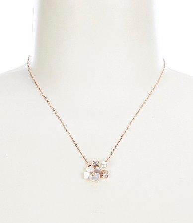 kate spade new york Precious Pansy Pearl Cluster Short Pendant Necklace Product Image