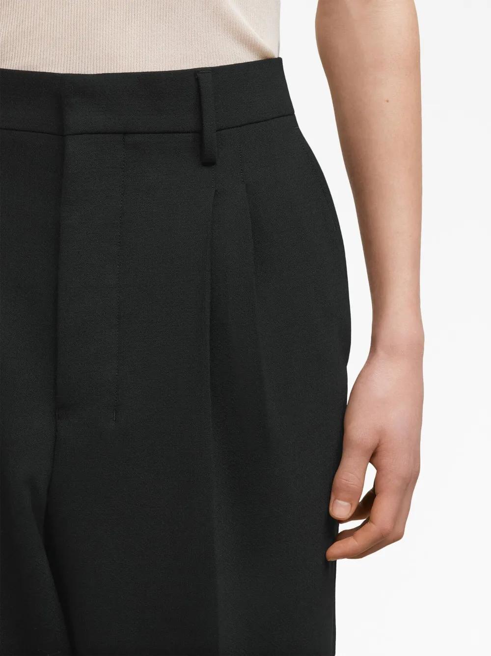box-pleated cropped trousers Product Image
