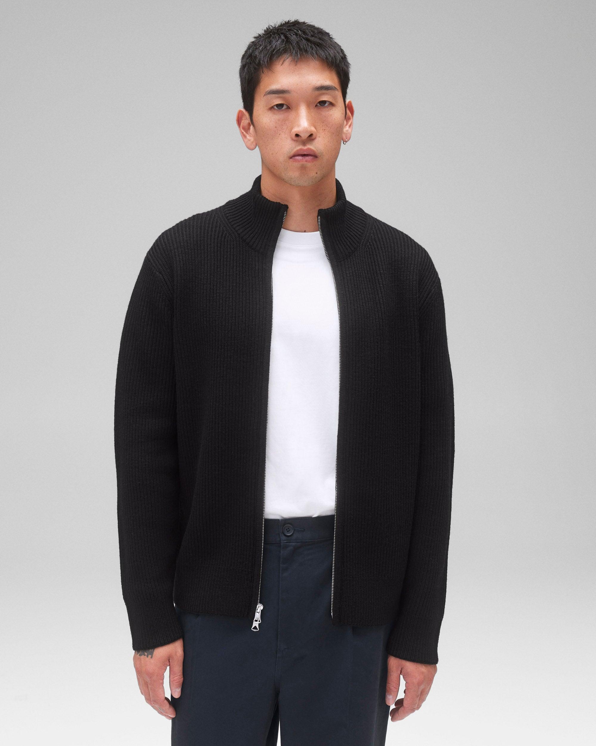 Merino Rib Vinnie Track Jacket Male Product Image