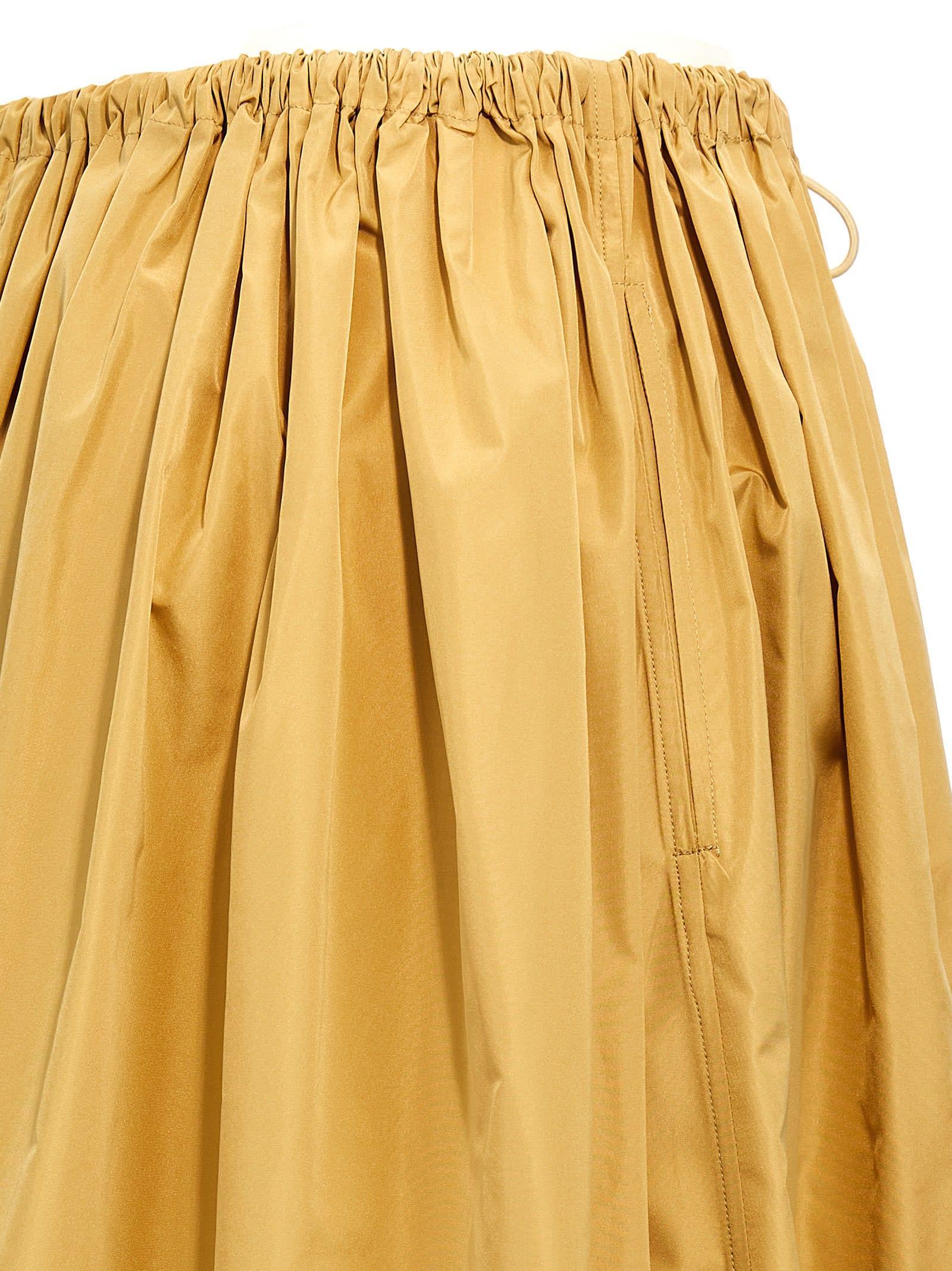 FABIANA FILIPPI Taffeta Skirt In Gold Product Image