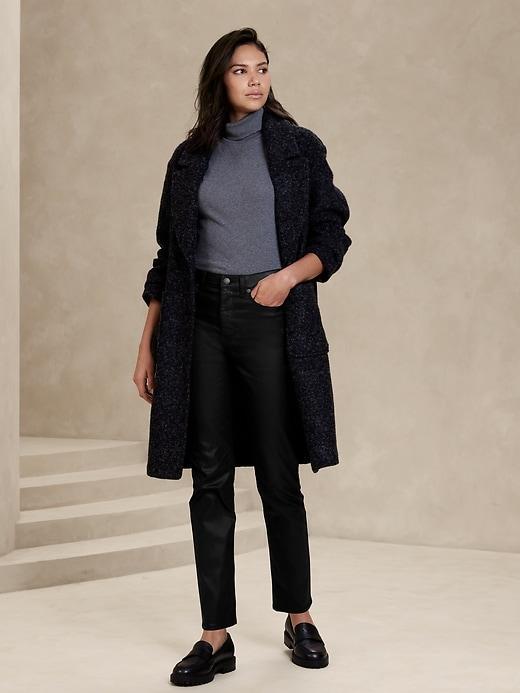High-Rise Slim Coated Jean Product Image