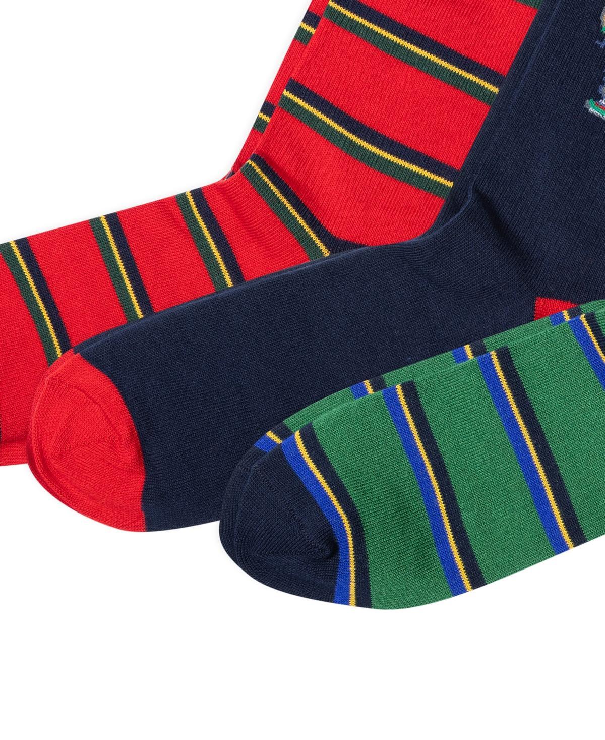 Polo Ralph Lauren American Heritage Bear Crew Sock 3-Pack Mens at Urban Outfitters Product Image