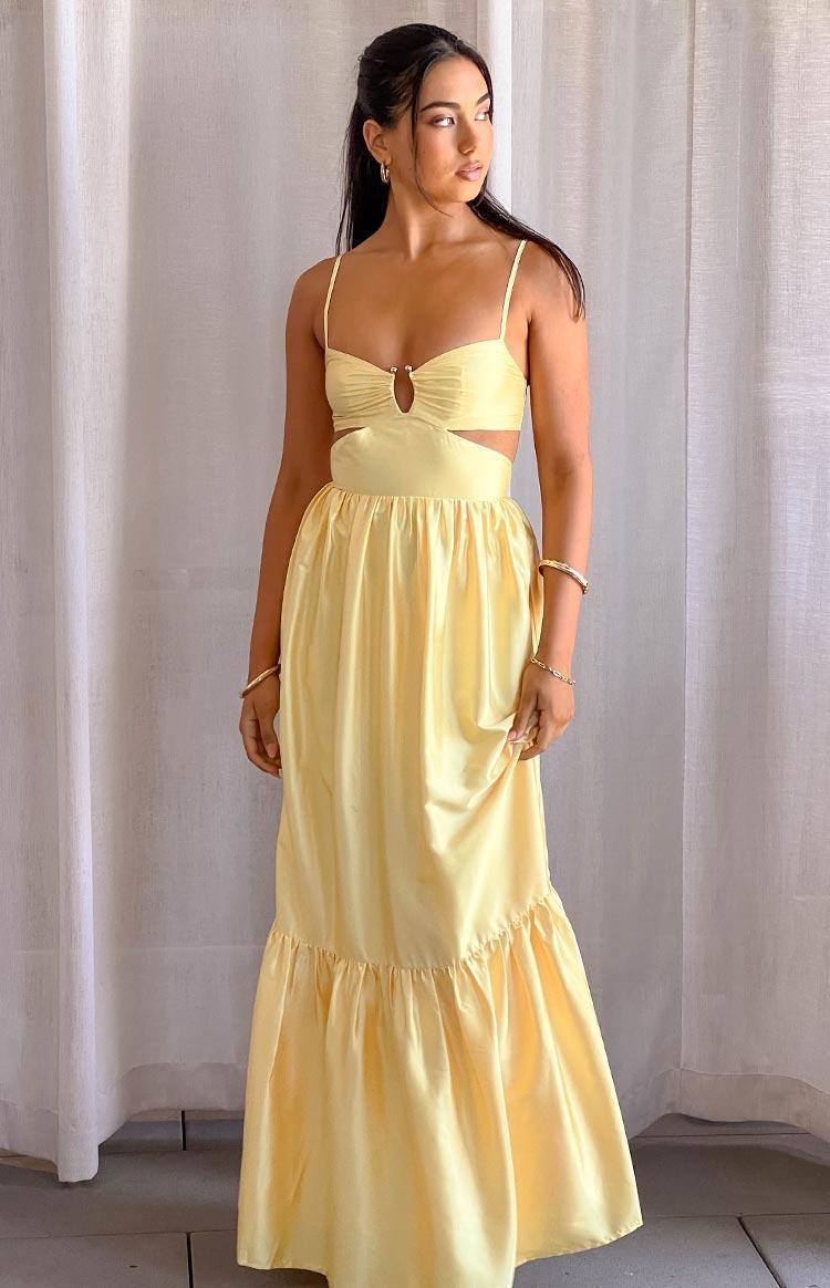 Felicitie Yellow Maxi Dress Product Image
