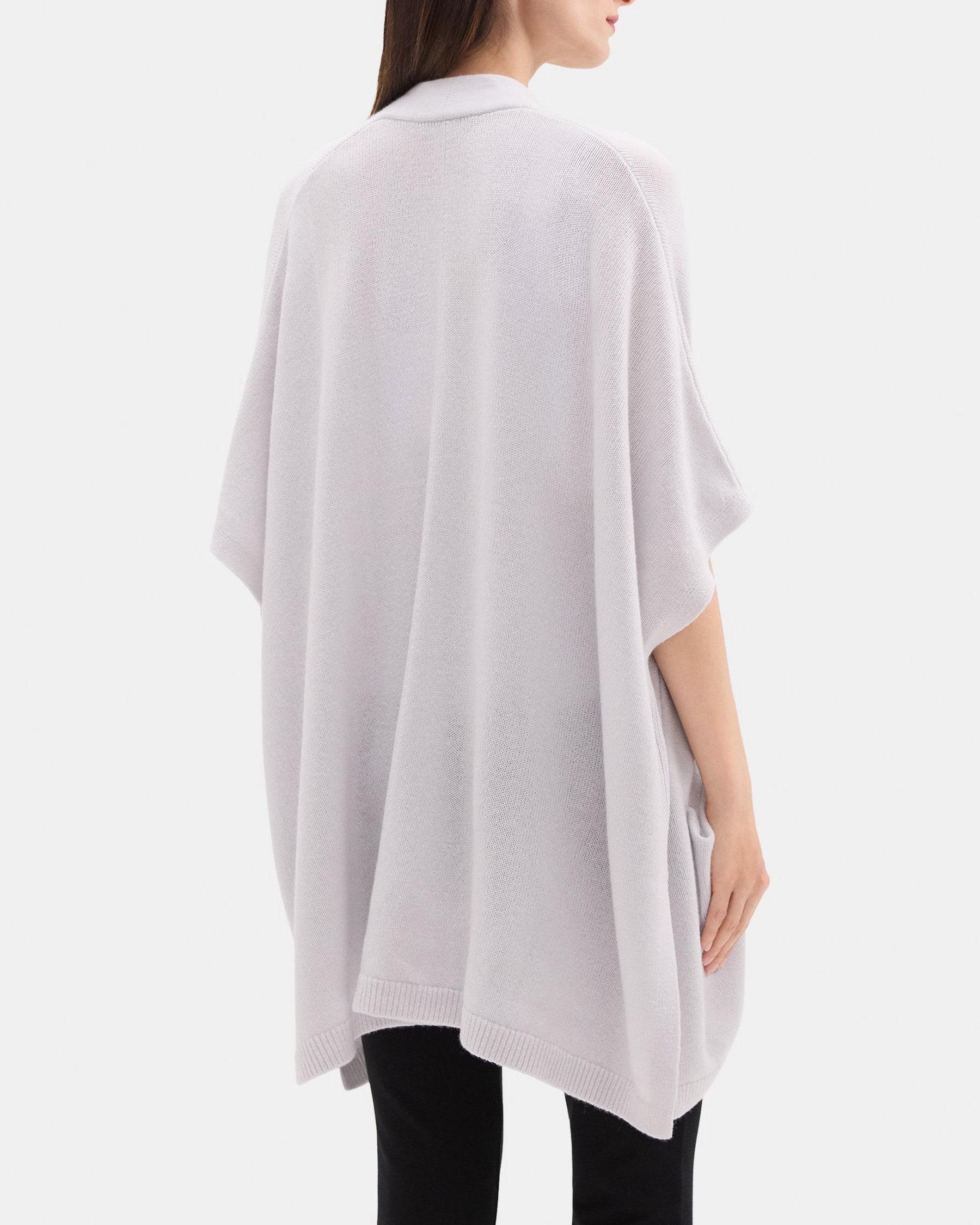 Knit Poncho in Wool-Cashmere Product Image