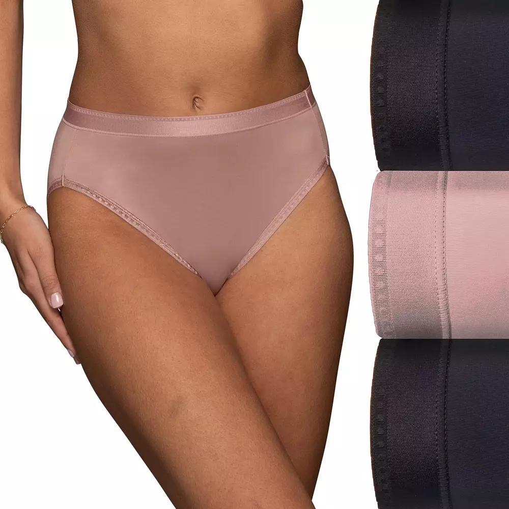 Women's Vanity Fair Lingerie® 3-Pack Comfort Where it Counts Hicut Panties 13464, Sheer Quartz Asst Product Image
