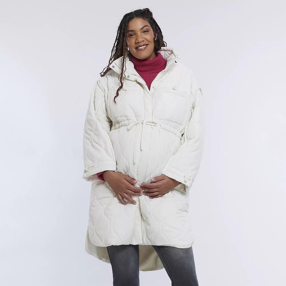 Maternity Motherhood® Puffer Jacket, Women's, Size: Medium-Mat, Black Product Image