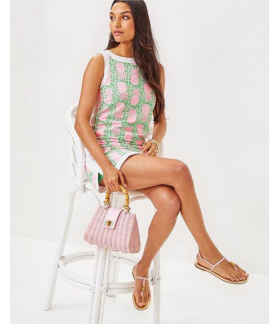 Lilly Pulitzer Eleanora Boat Neck Sleeveless Shift Romper Product Image