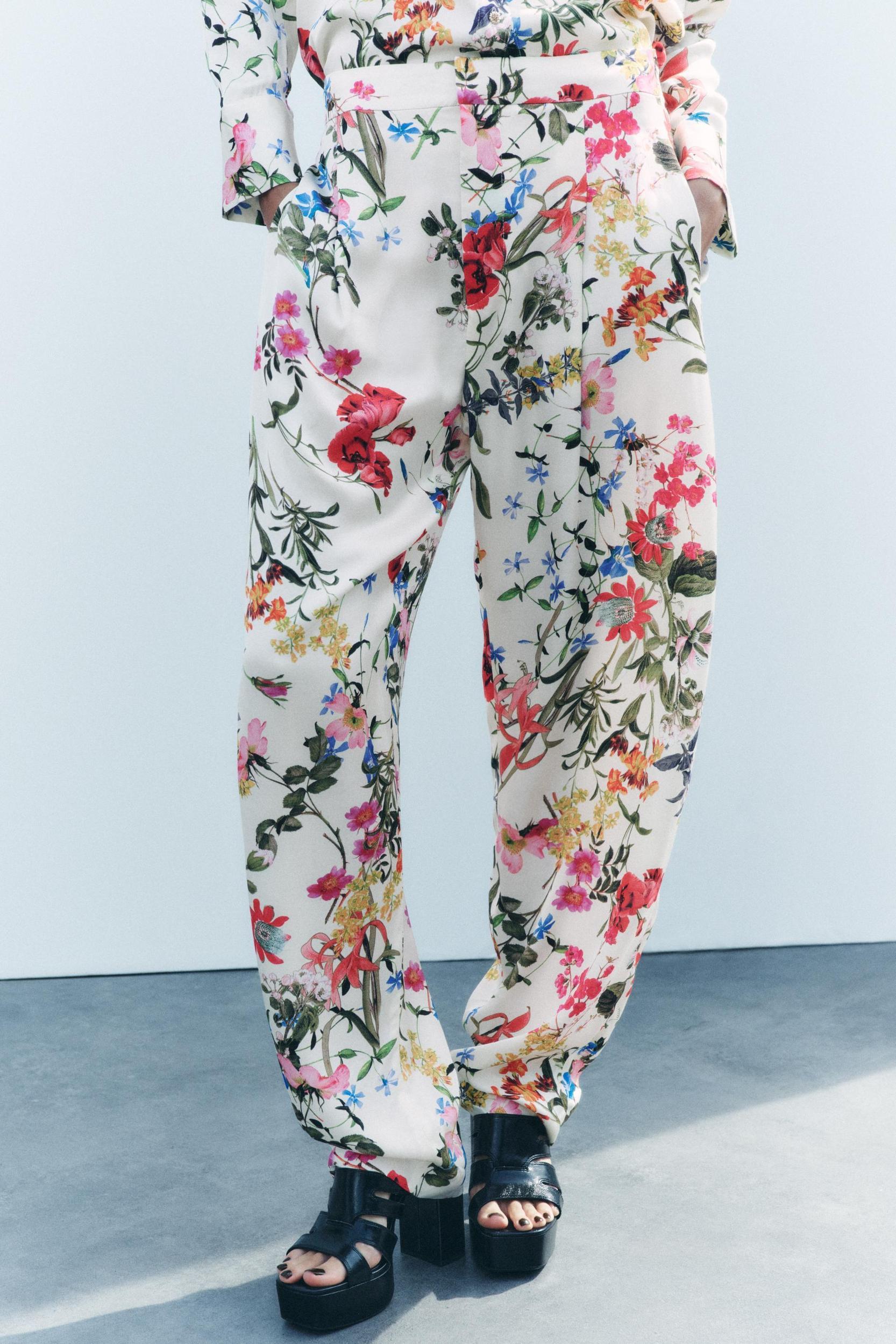 PRINTED BALLOON PANTS ZW COLLECTION Product Image