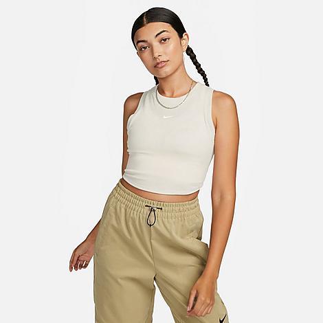 Womens Nike Sportswear Chill Knit Tight Cropped Mini-Rib Tank Top Product Image