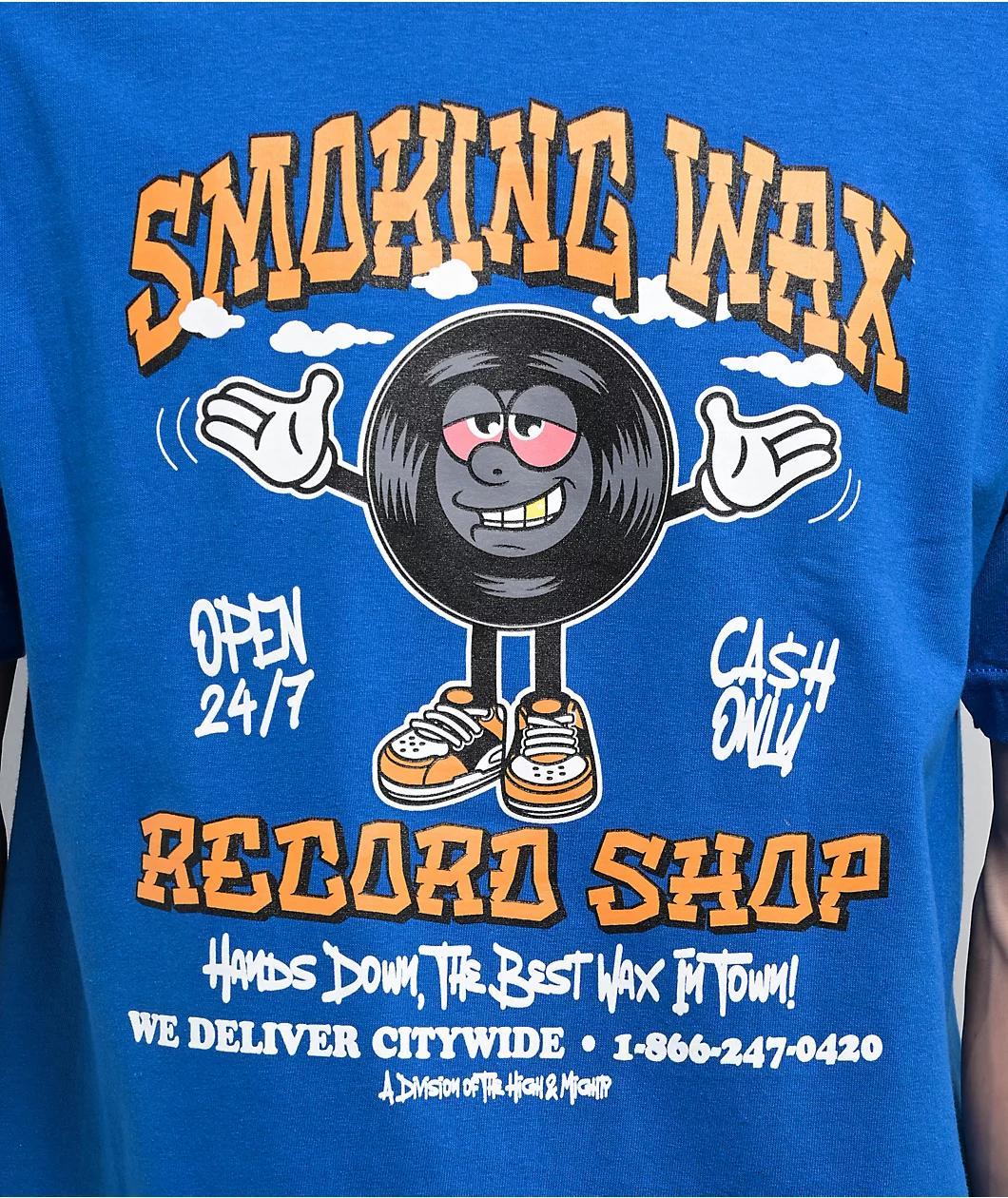 The High & Mighty Vinyl Royal Blue T-Shirt Product Image