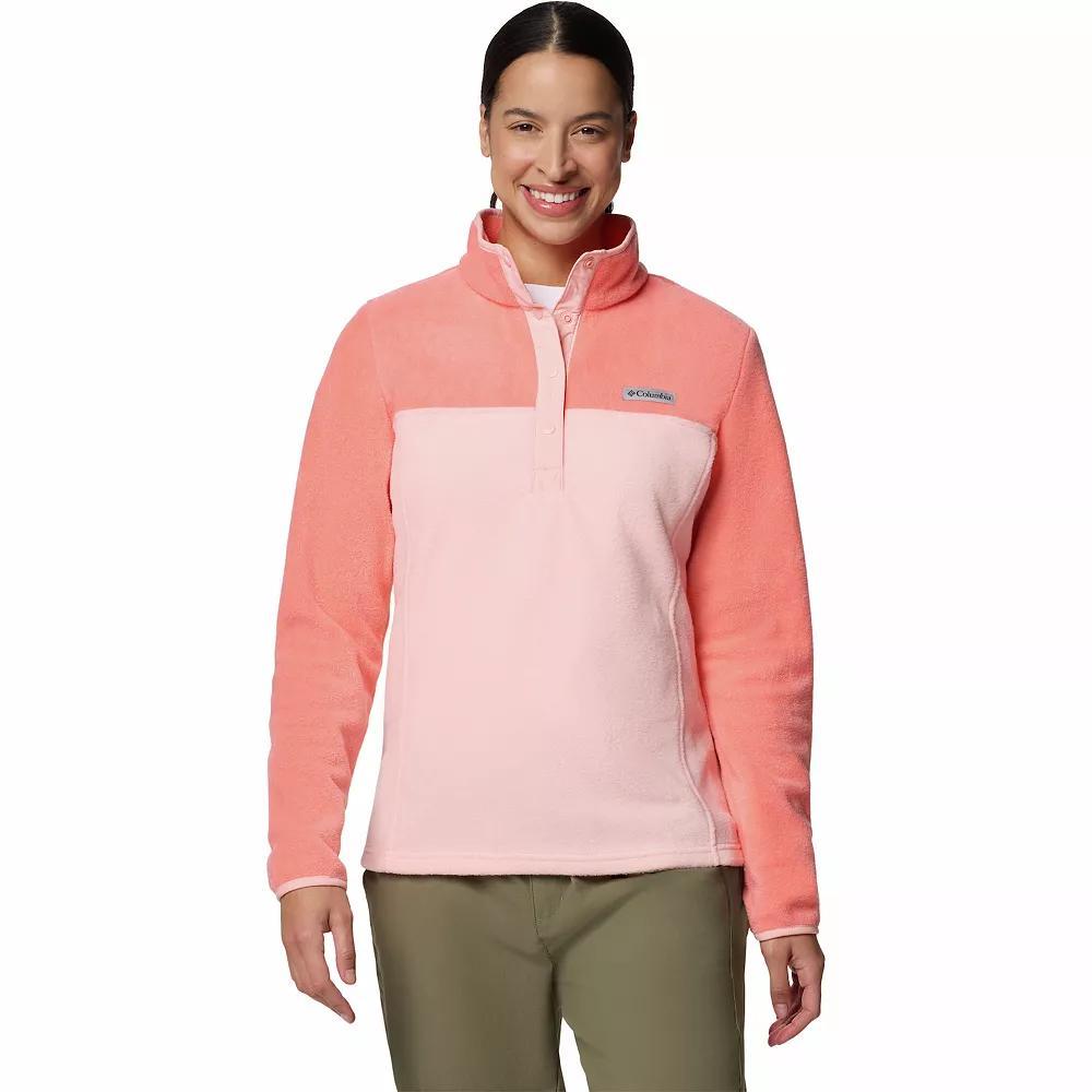 Women's Columbia Benton Springs 1/2 Snap Pullover, Size: XL, Canoe Yellow Wash Product Image