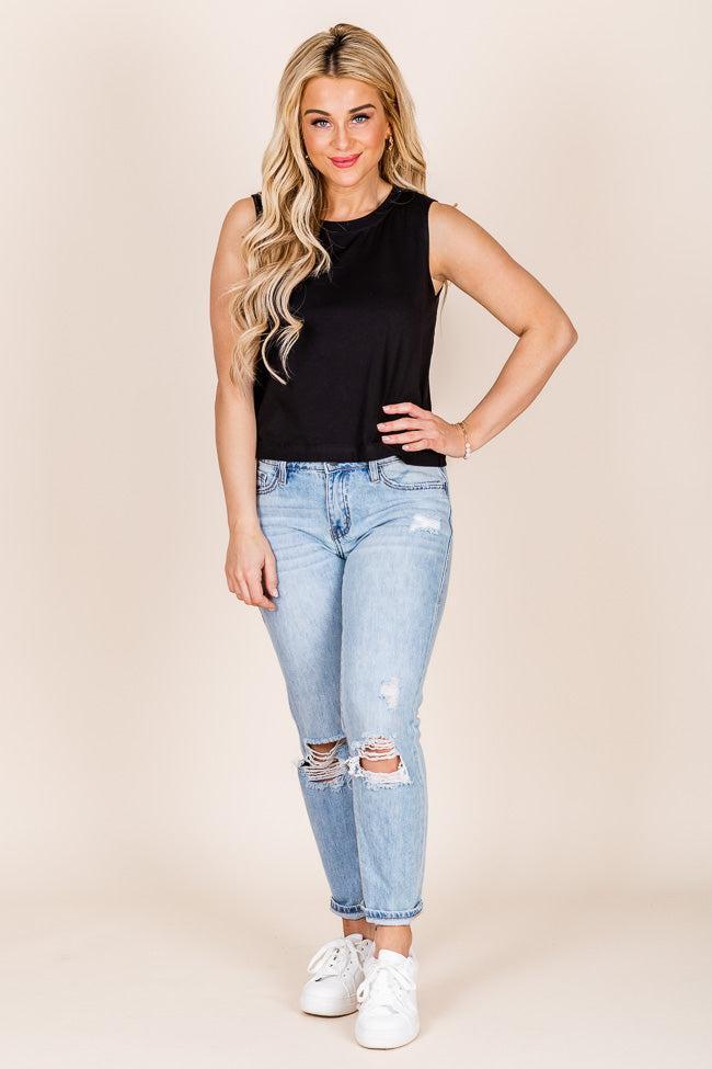 So Essential Black Muscle Tank FINAL SALE Product Image