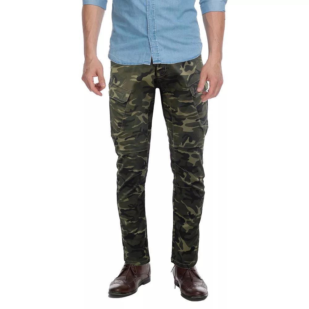 Men's Xray Fitted Flex Cargo Pants, Size: 40 X 32, Green Product Image