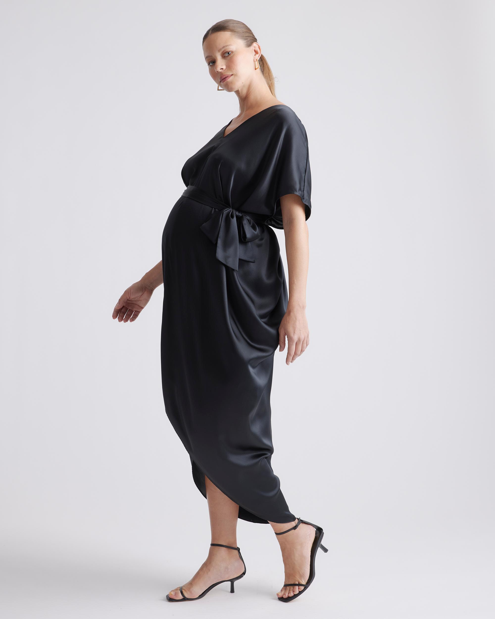 Quince | Women's Maternity Dress Silk Product Image