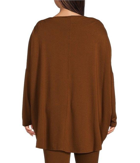 Bryn Walker Plus French Terry Boat Neck Long Dolman Sleeve Dimitri Tunic Product Image