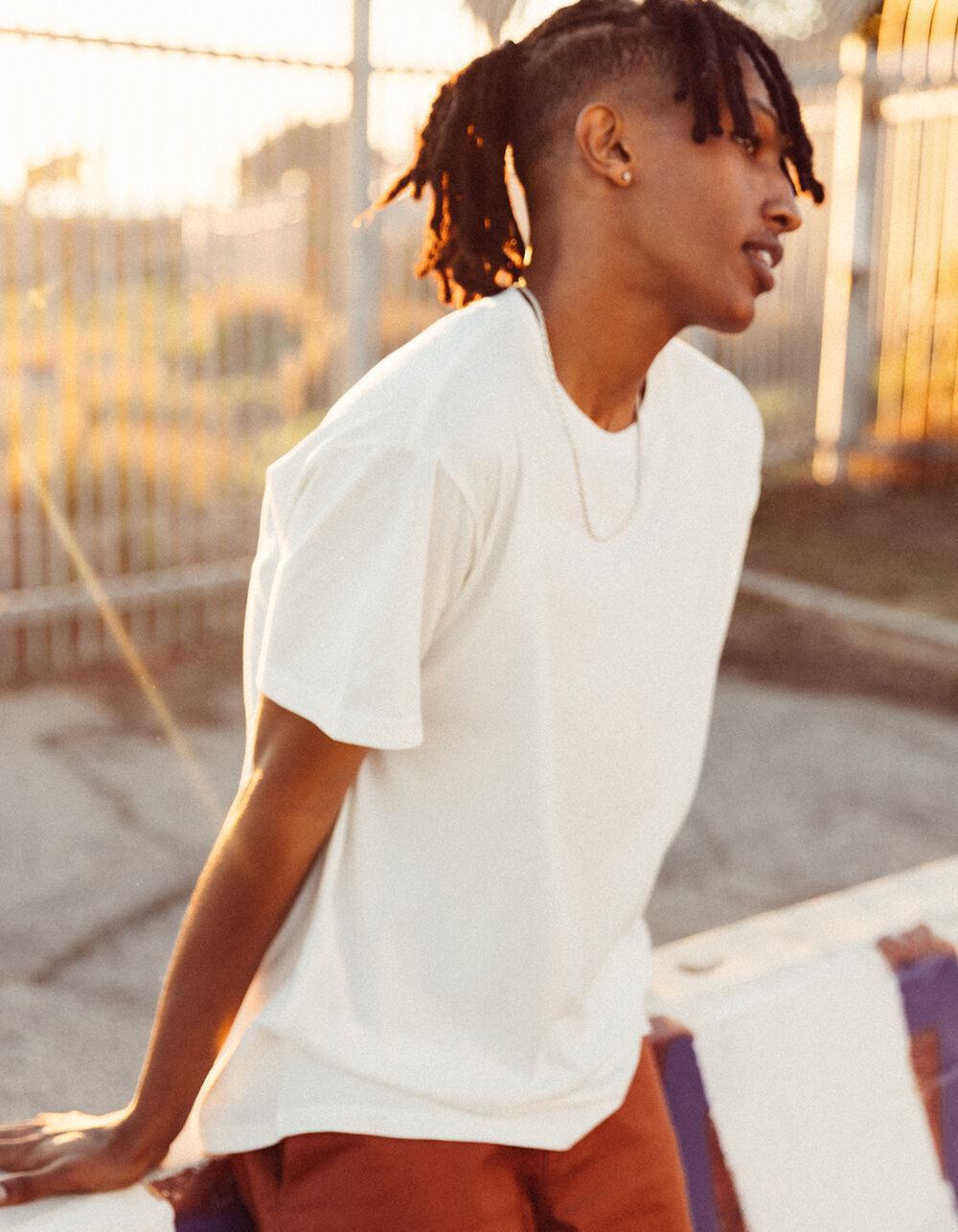 RSQ Mens Oversized Solid Tee - OFF WHITE Product Image