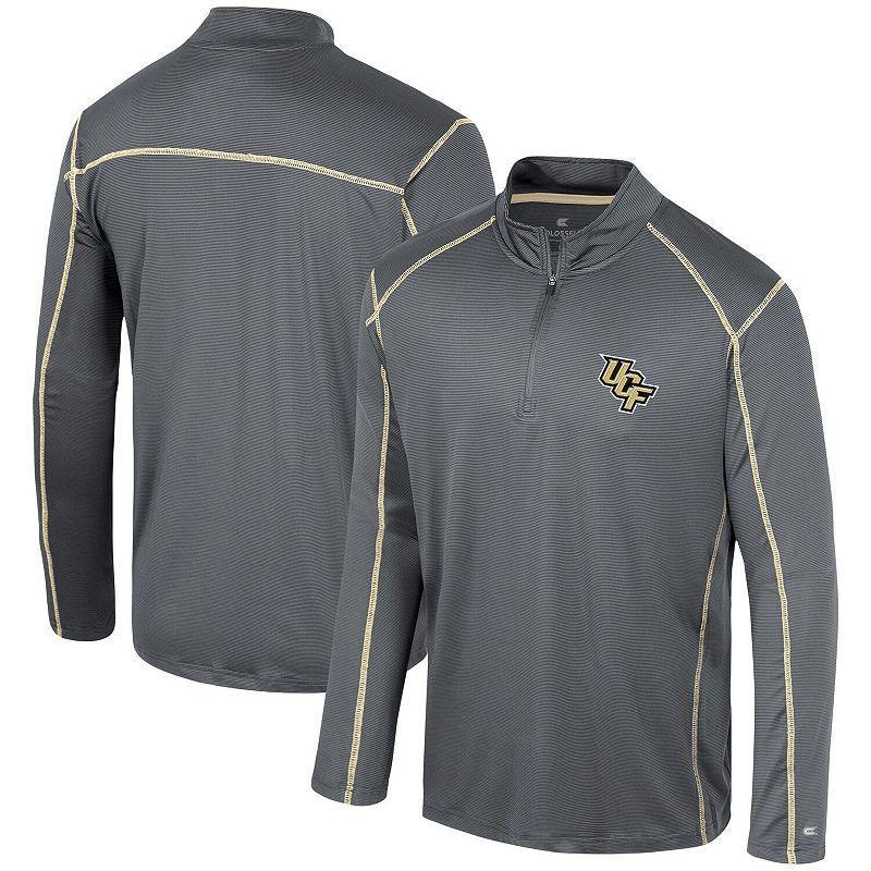 Men's Colosseum Black Appalachian State Mountaineers Cameron Quarter-Zip Windshirt, Size: Medium, App Black Product Image