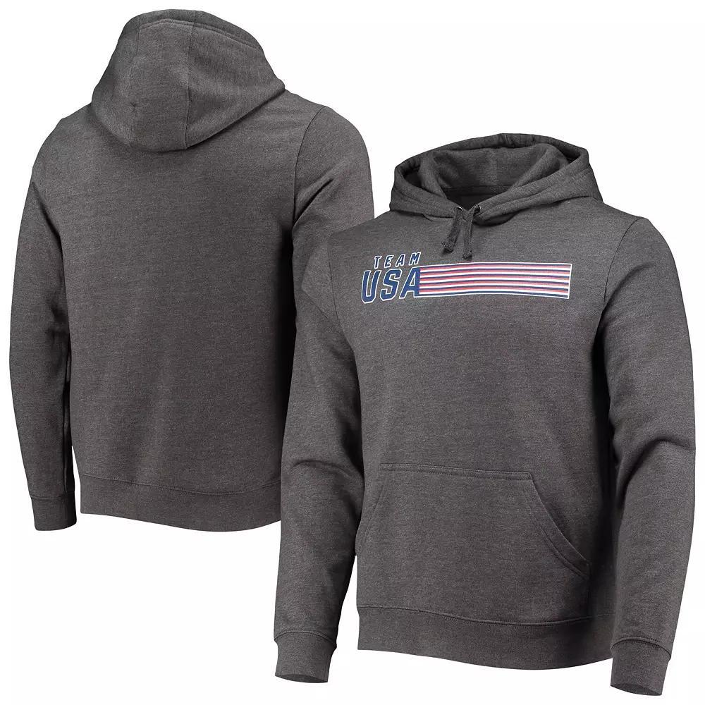 Men's Fanatics Branded Charcoal Team USA Repeat Fitted Pullover Hoodie, Size: Medium, Usa Charco Product Image