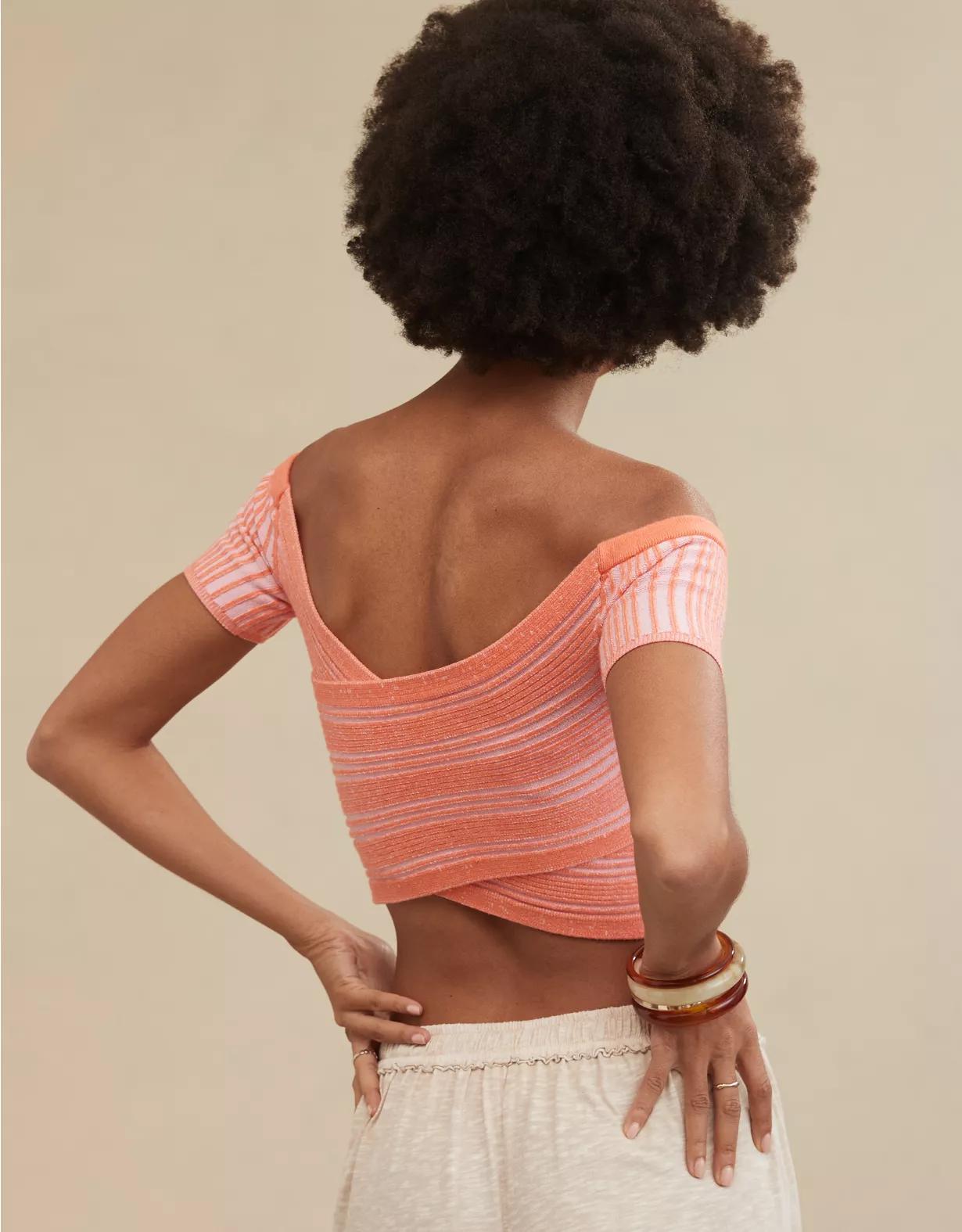 Aerie Reversible Sweater Cropped Top Product Image