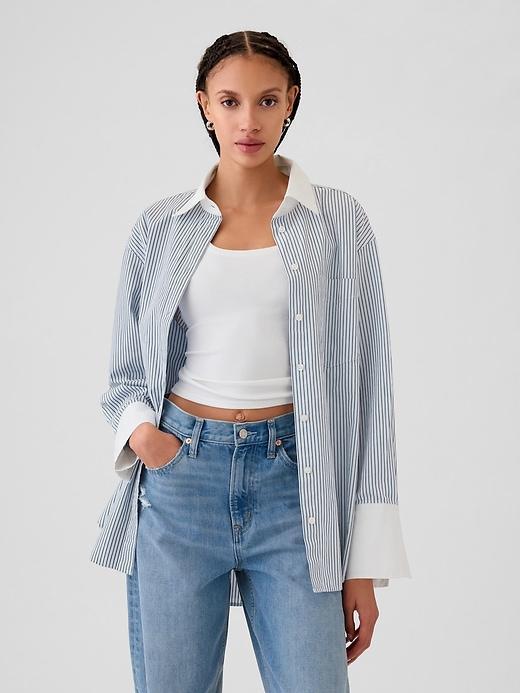 Organic Cotton Poplin Big Shirt Product Image