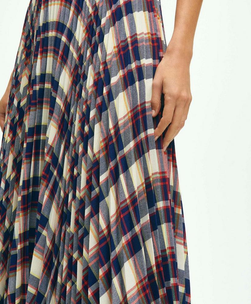Pleated Madras Skirt Product Image
