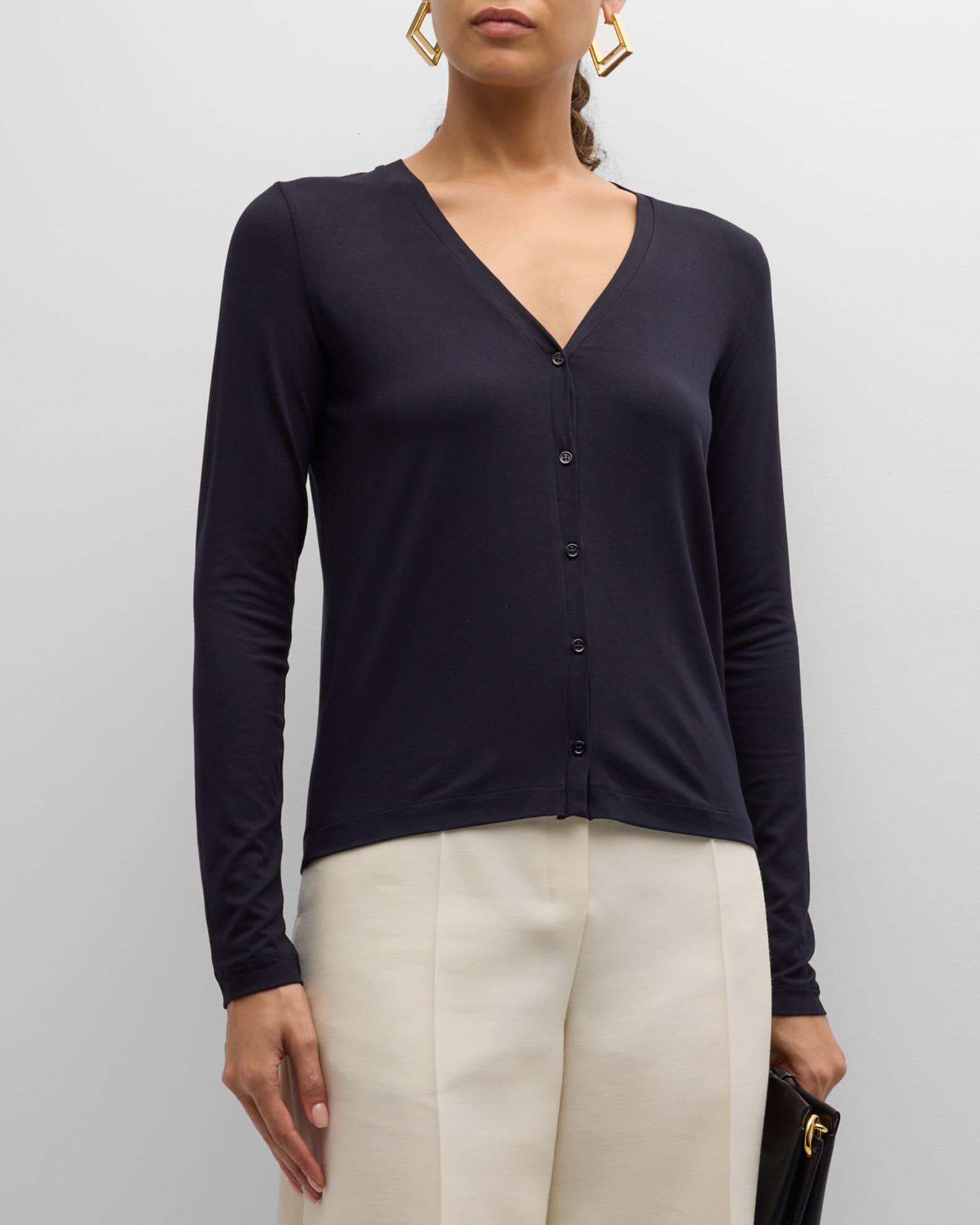 Majestic Filatures Soft Touch V Neck Cardigan Product Image