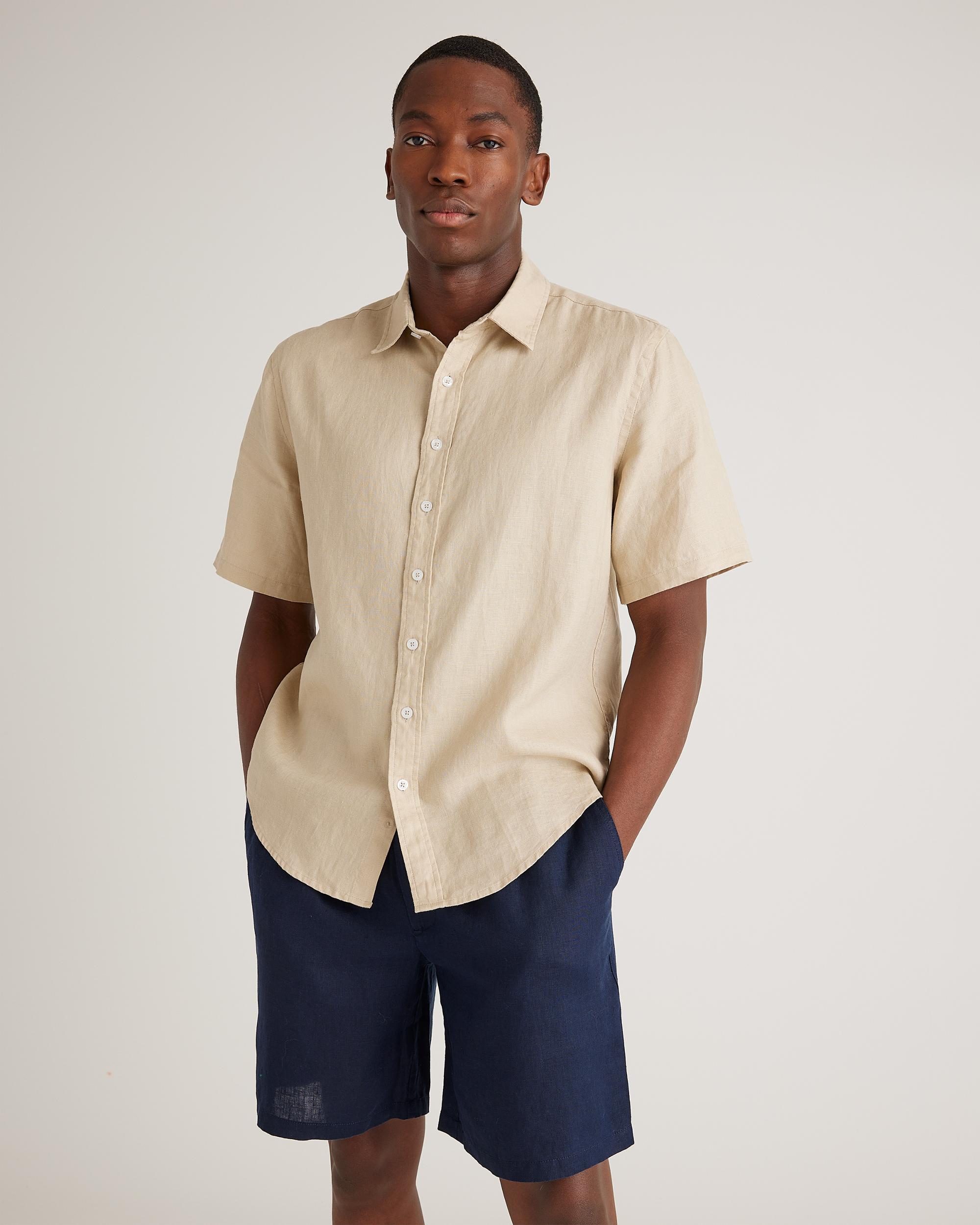 Quince | Men's 100% European 8" Linen Shorts Product Image
