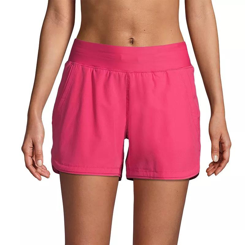 Women's Lands' End Curvy Fit 5" Quick Dry Swim Shorts, Size: 16, Deep  Blue Product Image