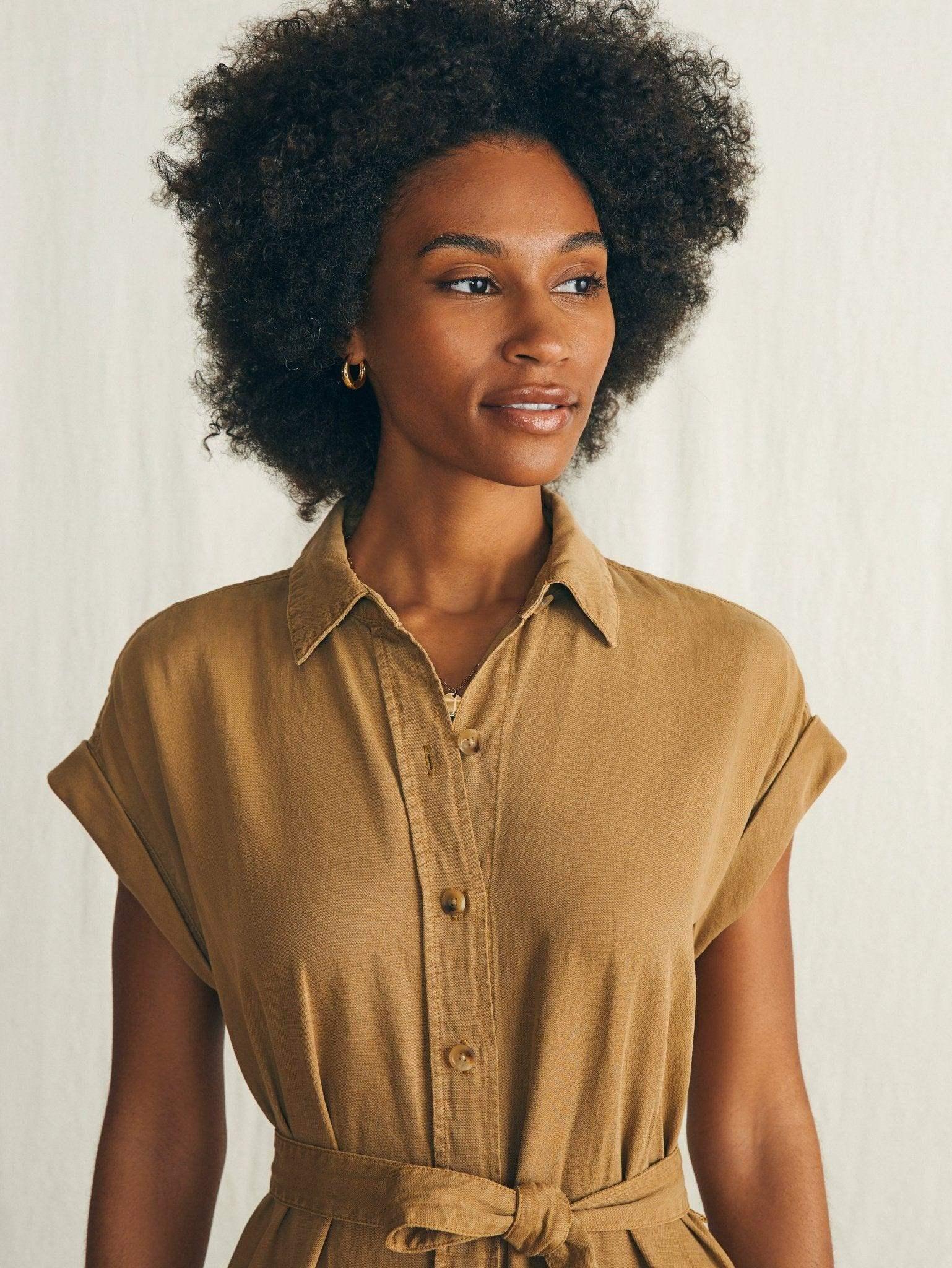 Arlie Shirtdress - Antique Bronze Female Product Image