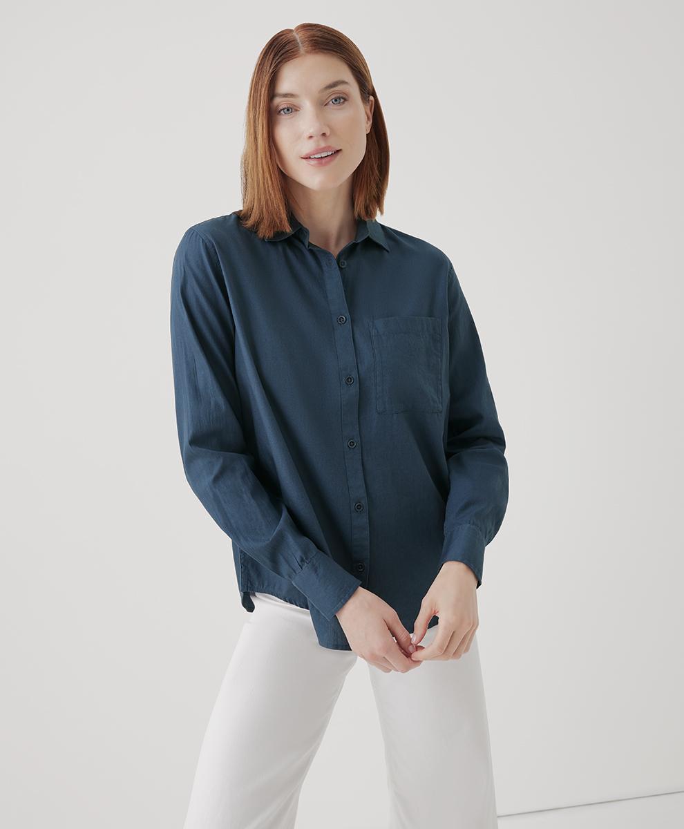 Womens Sunset Lightweight Cotton Classic Shirt S Product Image