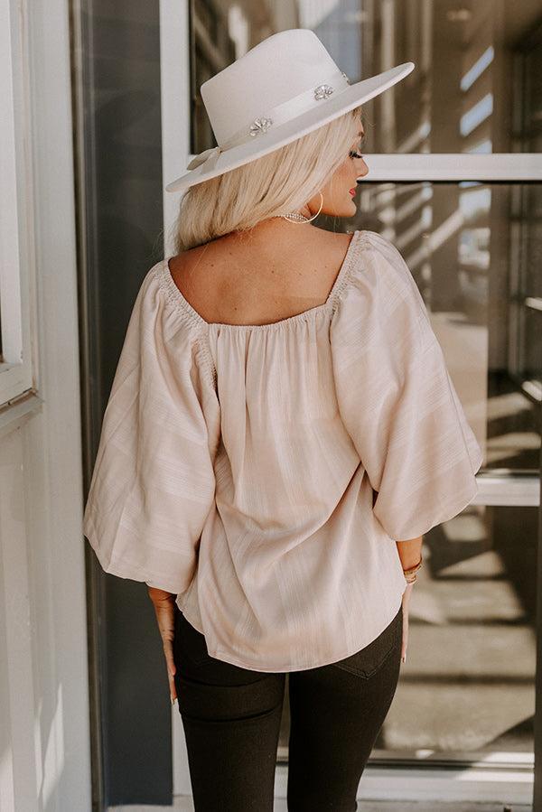 Ideal Day Shift Top In Iced Latte Product Image
