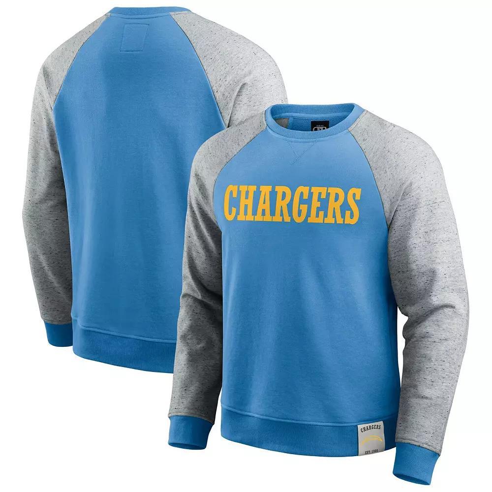Men's Darius Rucker Collection by Fanatics Red/Heather Gray Tampa Bay Buccaneers Throwback Color Block Raglan Pullover Sweatshirt, Size: 2XL Product Image