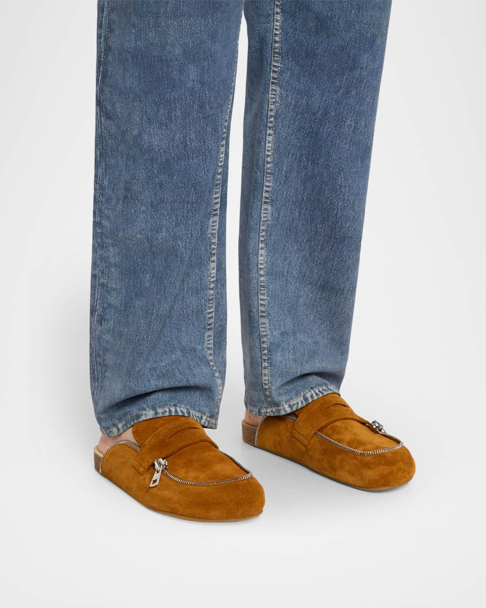 Mens Suede Biker Loafers Product Image